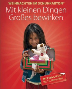 Flyer Weihnachten im Schuhkarton